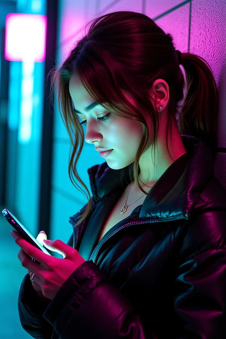 A streamer browsing tonight's lineup on her phone