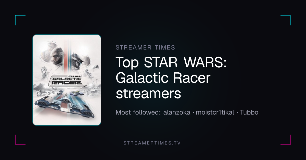 Top STAR WARS: Galactic Racer Streamers — Ranked by Followers