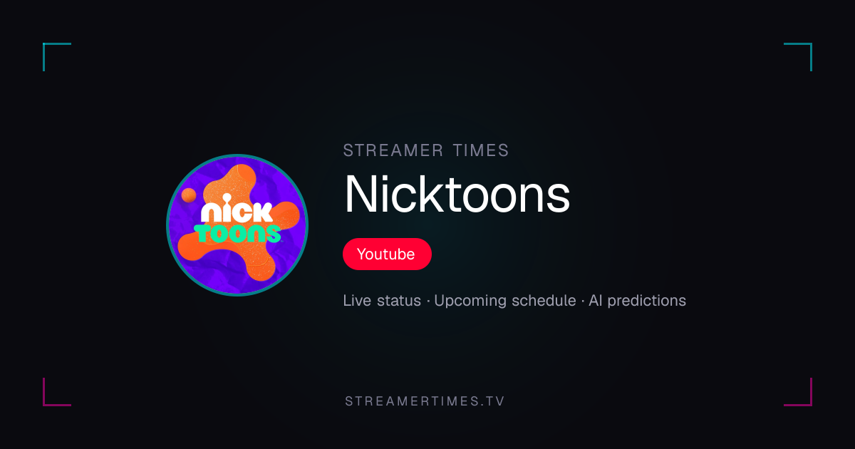 LIVE NOW: Nicktoons — Film & Animation | Streamer Times