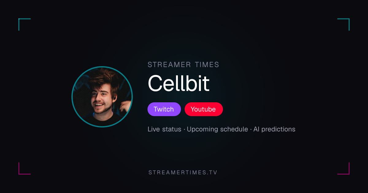 Cellbit Agenda de streams — Próxima live e status